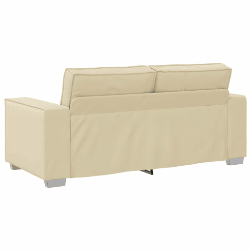 Sofá 3 lugares, Sofá fixo Creme 180 x 78 x 84 cm tecido