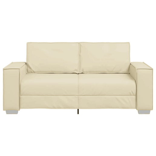 Sofá 3 lugares, Sofá fixo Creme 180 x 78 x 84 cm tecido