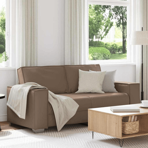 Sofá 3 lugares, Sofá fixo Cappuccino 180 x 78 x 84 cm tecido