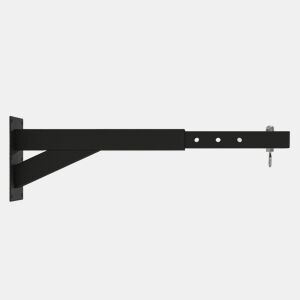 SPORTNOW Suporte para Saco de Boxe de Parede com Distância Ajustável de 45-65 cm Gancho Giratório de 360° e Correntes para Treino em Ginásio e Casa Carga 60 kg Preto