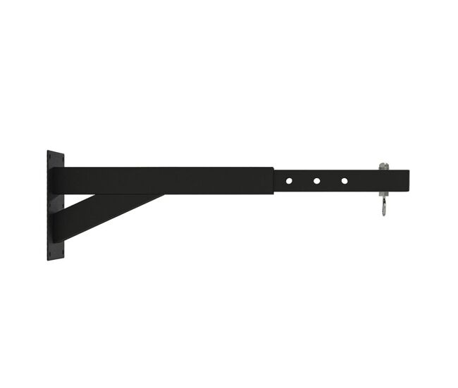 Sportnow soporte saco boxeo de pared con distancia ajustable de 45-65 cm gancho giratorio de 360° y cadenas para entrenamiento en gimnasio y hogar carga 60 kg negro