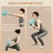 Kettlebell Plástico, Arena Metálica SPORTNOW Kettlebell Plástico, Arena Metálica SPORTNOW Verde