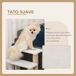 Escalera para Gato Aglomerado de Madera, Yute PawHut Escalera para Gato Aglomerado de Madera, Yute PawHut Beige