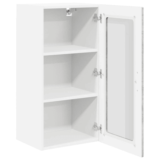 Lote de 2 Armários de cozinha suspendidos - Cozinha modular Colgantes Cinzento 40 x 31 x 80 cm
