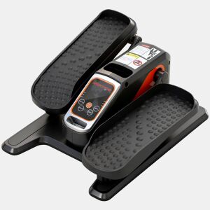 SPORTNOW Mini Elíptica Elétrica para Pessoas Idosas com 12 Velocidades Modo Manual e Automático Controlo Remoto Silencioso Portátil com Ecrã LED e Pedais Antiderrapantes 40,7x36x21,5 cm Preto