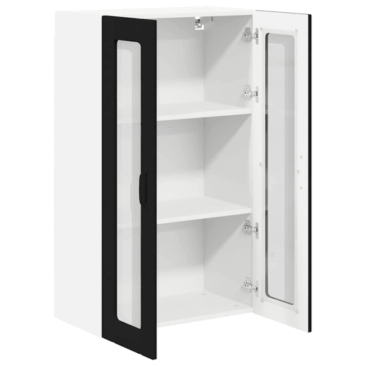 Armário de cozinha suspenso - armario de cocina colgante com porta Preto 60 x 31 x 100 cm