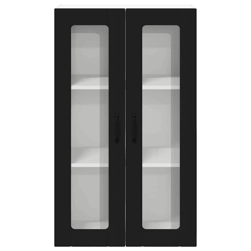 Armário de cozinha suspenso - armario de cocina colgante com porta Preto 60 x 31 x 100 cm