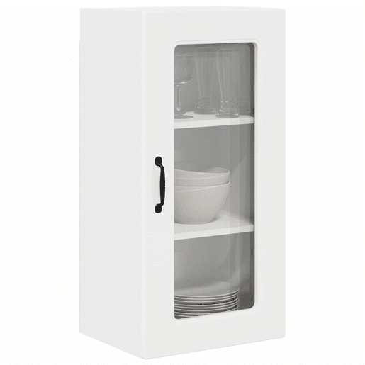 Armário de cozinha suspenso - armario de cocina colgante Branco Brilhante 40 x 31 x 80 cm