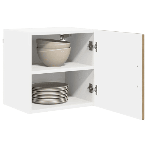 Lote de 2 Armários de cozinha suspendidos - Cozinha modular Colgantes com porta Carvalho Artesanal