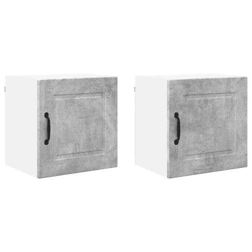 Lote de 2 Armários de cozinha suspendidos - Cozinha modular Colgantes Cinzento 40 x 31 x 40 cm