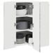 Armario de cocina de pared - Mueble cocina 57 Armario de cocina de pared - Mueble cocina 57 Blanco Brillo