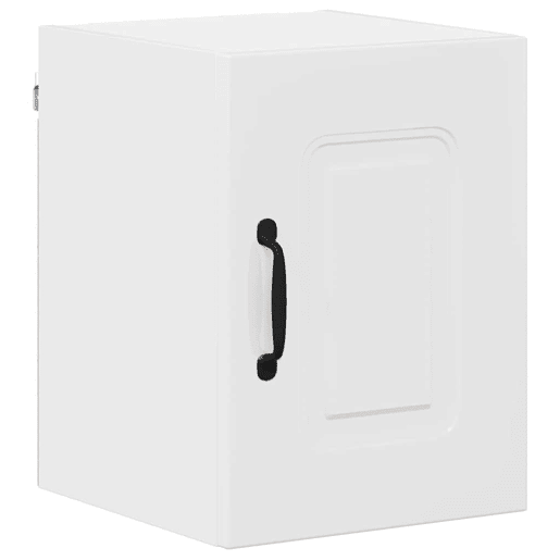 Lote de 2 Armários de cozinha suspendidos - Cozinha modular Colgantes com porta Branco Brilhante