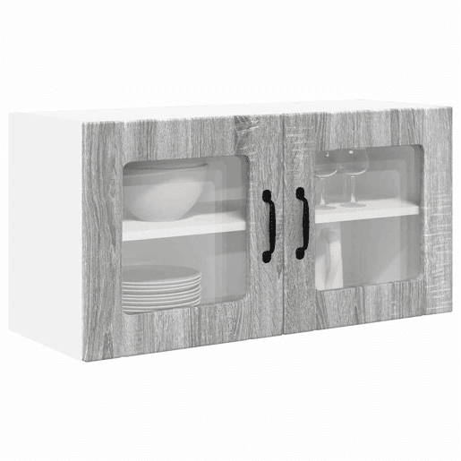 Armário de cozinha suspenso - armario de cocina colgante Cinza Sonoma 80 x 31 x 40 cm