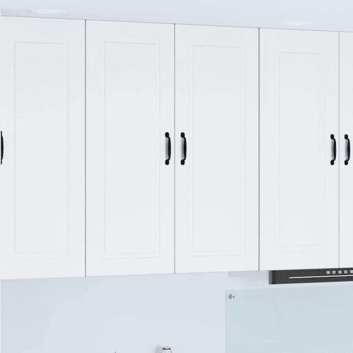 Armário de cozinha suspenso - armario de cocina colgante com porta Branco 80 x 31 x 100 cm