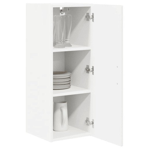 Lote de 2 Armários de cozinha suspendidos - Cozinha modular Colgantes Branco 30 x 31 x 80 cm
