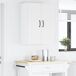 Armario de cocina de pared - Mueble cocina con estante 2 pcs Armario de cocina de pared - Mueble cocina con estante 2 pcs Blanco