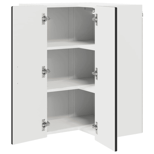 Armário de cozinha suspenso - armario de cocina colgante com porta Preto 57 x 57 x 80 cm