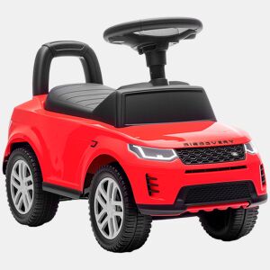 AIYAPLAY Carro Andador Infantil com Licença de Land Rover Carro Andador para Crianças de 18-36 Meses com Armazenamento Volante Buzina Sons de Motor 65,5x28x42 cm Vermelho