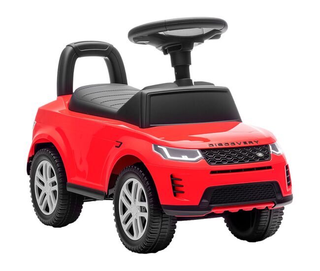 Aiyaplay coche correpasillos con licencia de land rover, correpasillos para niños de 18-36 meses con almacenaje, volante, bocina, sonidos de motor, 65,5x28x42 cm, rojo