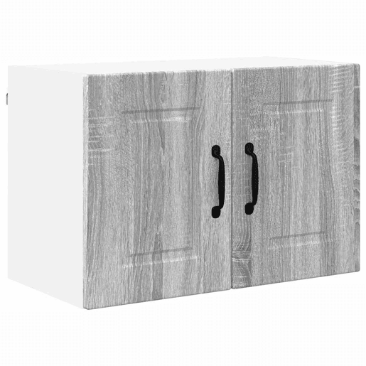 Lote de 2 Armários de cozinha suspendidos - Cozinha modular Colgantes Cinza Sonoma 60 x 31 x 40 cm