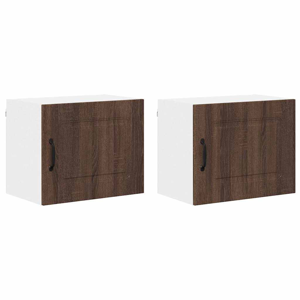 Armario de cocina de pared - Mueble cocina con estante 2 pcs 50 Roble