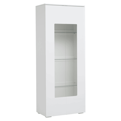 Vitrine 70x40x173 cm - 2 portas acrÃlicas, LED, vidro temperado, alto brilho - Branco Vitrine 70x40x173 cm - 2 portas acrÃlicas, LED, vidro temperado, alto brilho - Branco