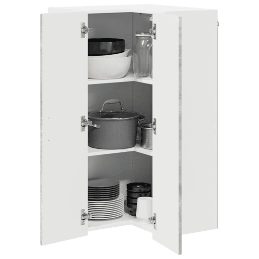 Armário de cozinha suspenso - armario de cocina colgante com porta Cinzento 57 x 57 x 100 cm Armário de cozinha suspenso - armario de cocina colgante com porta Cinzento 57 x 57 x 100 cm