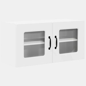 Armário de cozinha suspenso - armario de cocina colgante com porta Branco 80 x 31 x 40 cm