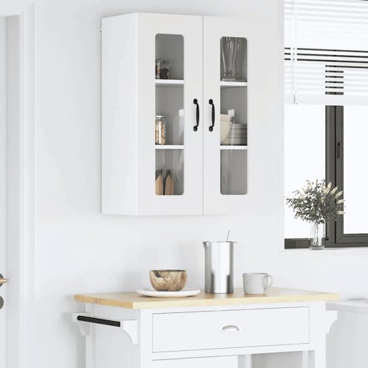 Armário de cozinha suspenso - armario de cocina colgante Branco Brilhante 60 x 31 x 80 cm