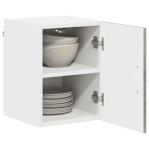 Lote de 2 Armários de cozinha suspendidos - Cozinha modular Colgantes Cinzento 30 x 31 x 40 cm