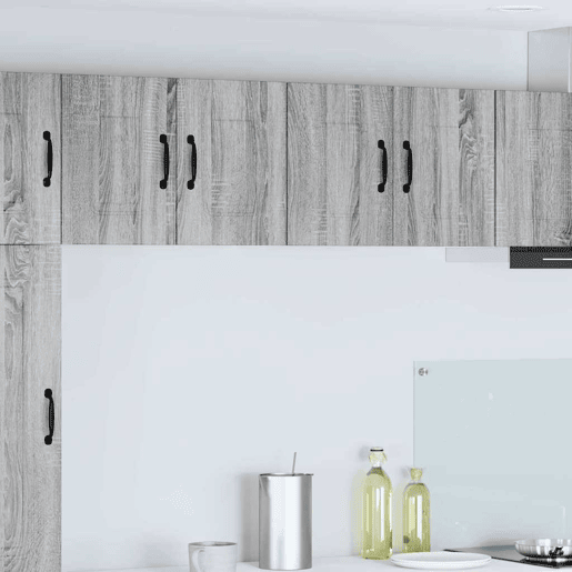Lote de 2 Armários de cozinha suspendidos - Cozinha modular Colgantes Cinza Sonoma 60 x 31 x 40 cm