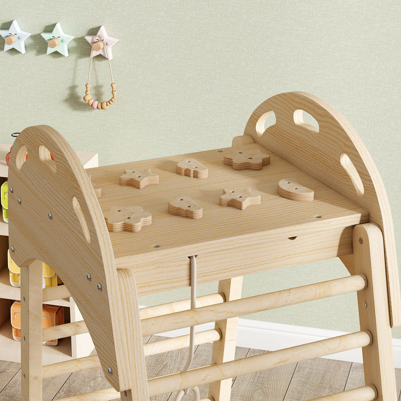 AIYAPLAY Montessori 6 en 1 - Estructura de escalada de madera para interior y interior con tobogán, barras de escalada, anillos de gimnasia, escalera, red de escalada, torre de escalada para AIYAPLAY Montessori 6 en 1 - Estructura de escalada de madera para interior y interior con tobogán, barras de escalada, anillos de gimnasia, escalera, red de escalada, torre de escalada para