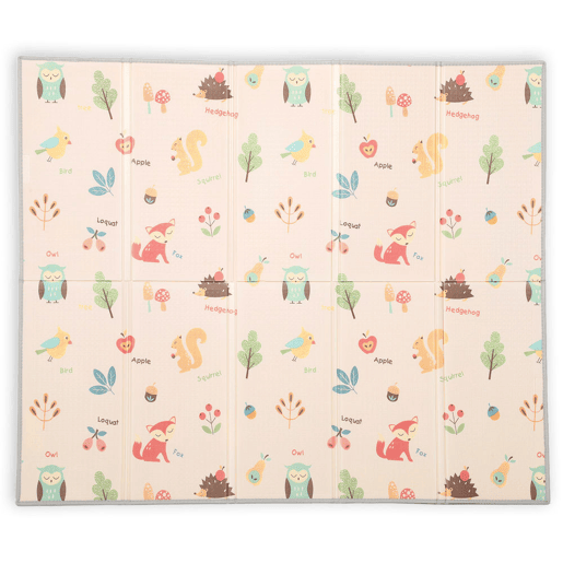 AIYAPLAY Tapete de Brincar para Bebés Tapete de Bebés Acolchoado e Dobrável 176,5x148x1 cm Reversível Impermeável com Bolsa de Transporte Multicor