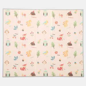 AIYAPLAY Tapete de Brincar para Bebés Tapete de Bebés Acolchoado e Dobrável 176,5x148x1 cm Reversível Impermeável com Bolsa de Transporte Multicor