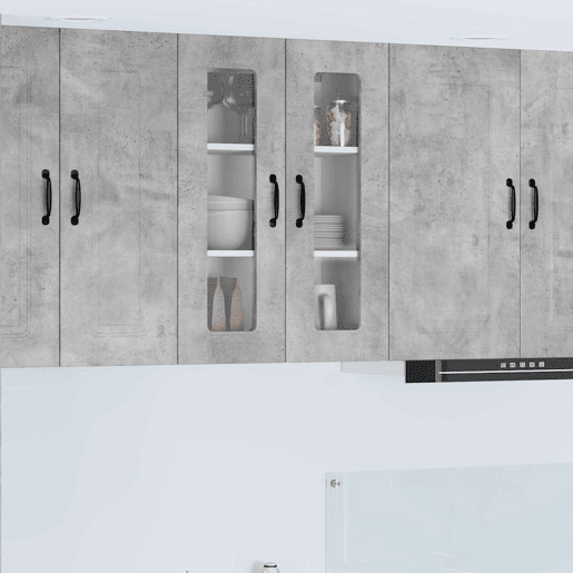 Armário de cozinha suspenso - armario de cocina colgante com porta Cinzento 60 x 31 x 80 cm