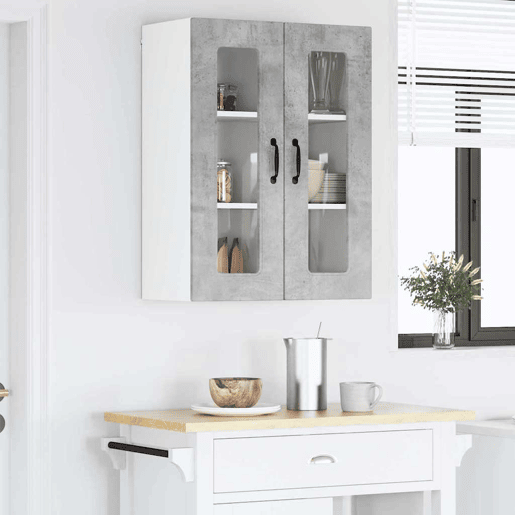 Armário de cozinha suspenso - armario de cocina colgante com porta Cinzento 60 x 31 x 80 cm