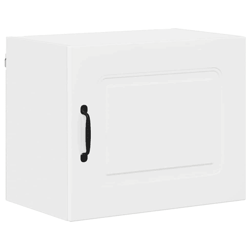 Lote de 2 Armários de cozinha suspendidos - Cozinha modular Colgantes com porta Branco Brilhante