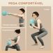 Kettlebell Plástico, Arena Metálica SPORTNOW Kettlebell Plástico, Arena Metálica SPORTNOW Verde