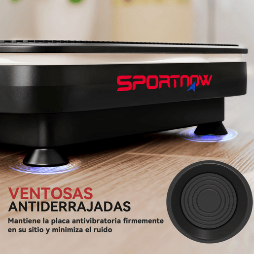 SPORTNOW Plataforma Vibratória 99 Velocidades 3 Programas Plataforma de Vibração Muscular com Bluetooth Ecrã LED Luzes Com Controlo Remoto Bandas Elásticas Para Exercício em Casa 47x32x12 cm Preto
