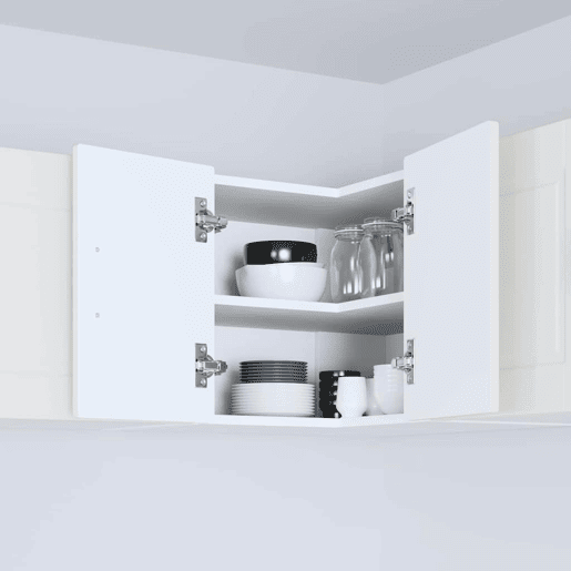 Armário de cozinha suspenso - armario de cocina colgante com porta Branco 57 x 57 x 40 cm