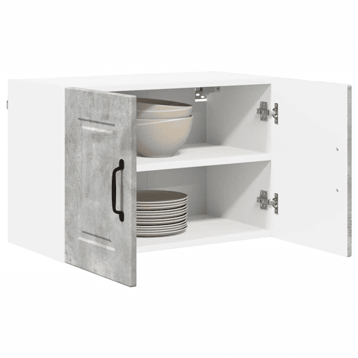 Lote de 2 Armários de cozinha suspendidos - Cozinha modular Colgantes Cinzento 60 x 31 x 40 cm