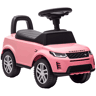 AIYAPLAY Carro Andador Infantil com Licença de Land Rover Carro Andador para Crianças de 18-36 Meses com Armazenamento Volante Buzina Sons de Motor 65,5x28x42 cm Rosa