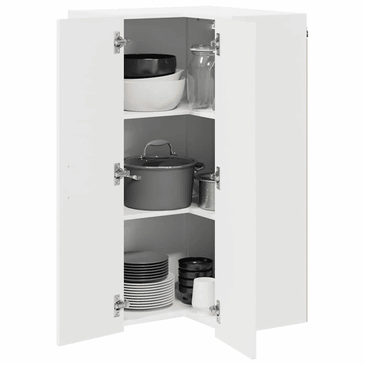 Armário de cozinha suspenso - armario de cocina colgante Branco Brilhante 57 x 57 x 100 cm
