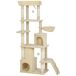 Árbol para Gato Aglomerado de Madera PawHut Árbol para Gato Aglomerado de Madera PawHut Crudo