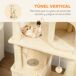 Árbol para Gato Aglomerado de Madera PawHut Árbol para Gato Aglomerado de Madera PawHut Crudo