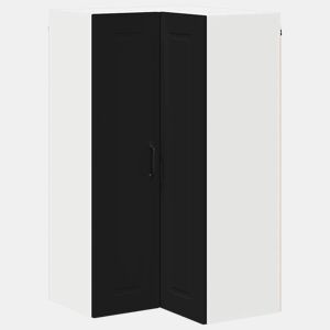 Armário de cozinha suspenso - armario de cocina colgante com porta Preto 57 x 57 x 100 cm