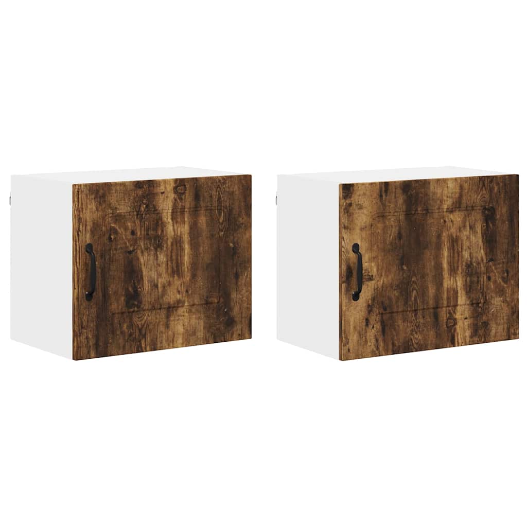 Armario de cocina de pared - Mueble cocina con estante 2 pcs 50 Marrón