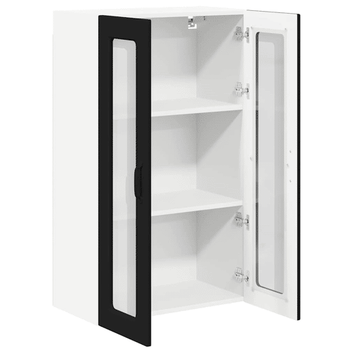 Armário de cozinha suspenso - armario de cocina colgante com porta Preto 60 x 31 x 100 cm