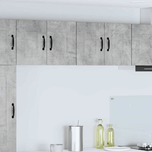 Lote de 2 Armários de cozinha suspendidos - Cozinha modular Colgantes Cinzento 60 x 31 x 40 cm