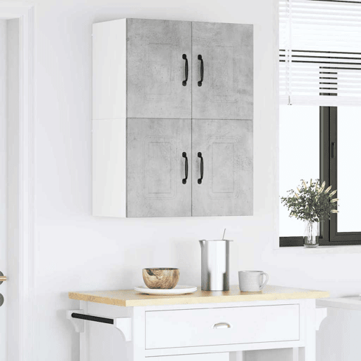 Lote de 2 Armários de cozinha suspendidos - Cozinha modular Colgantes Cinzento 60 x 31 x 40 cm